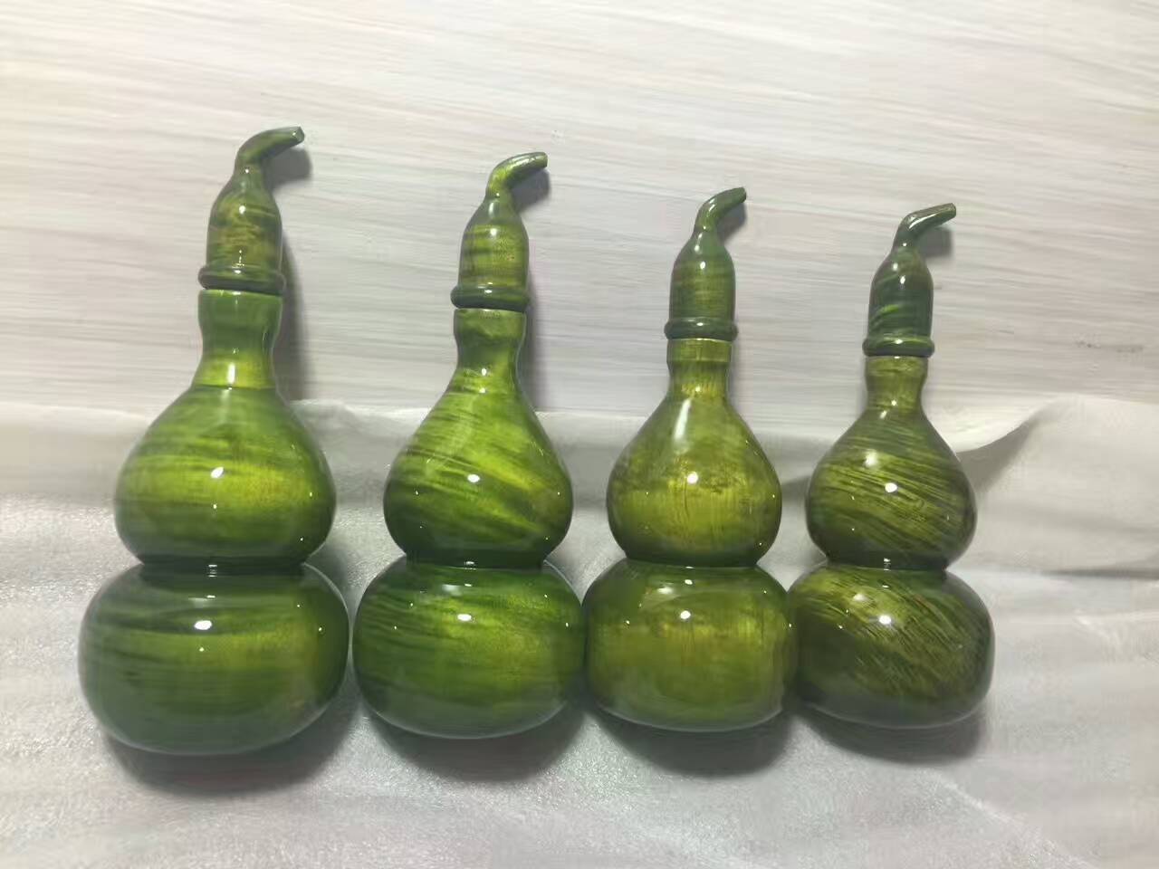 木质葫芦型把玩把件 金丝多水波盖头可拆卸-1