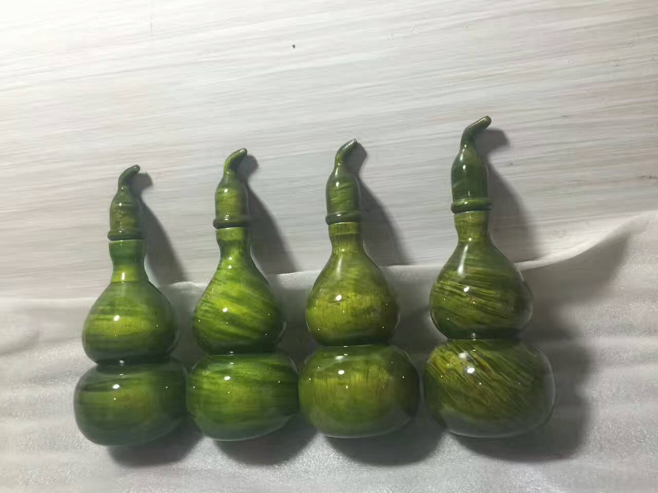 木质葫芦型把玩把件 金丝多水波盖头可拆卸-2