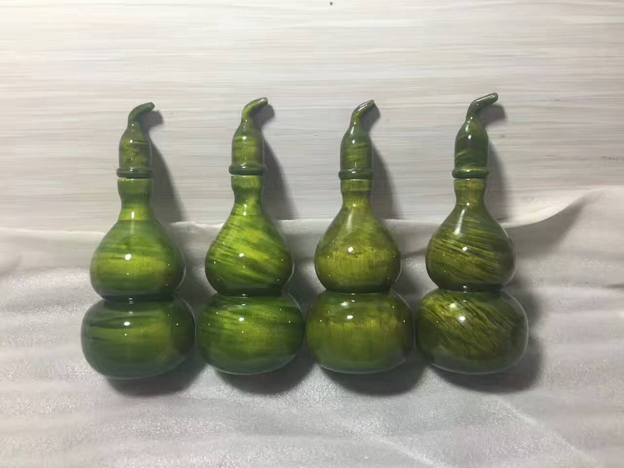 木质葫芦型把玩把件 金丝多水波盖头可拆卸-4