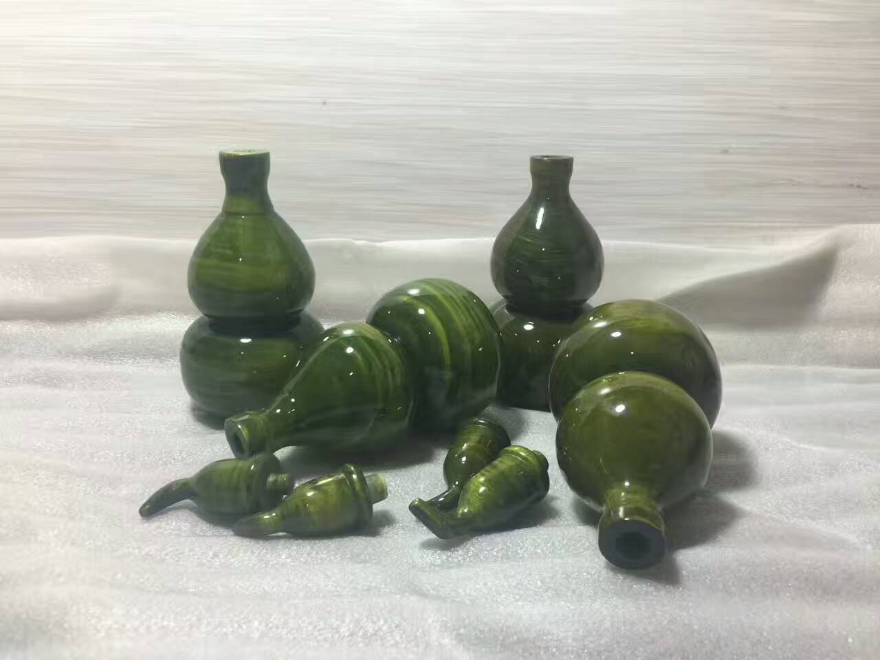 木质葫芦型把玩把件 金丝多水波盖头可拆卸-6