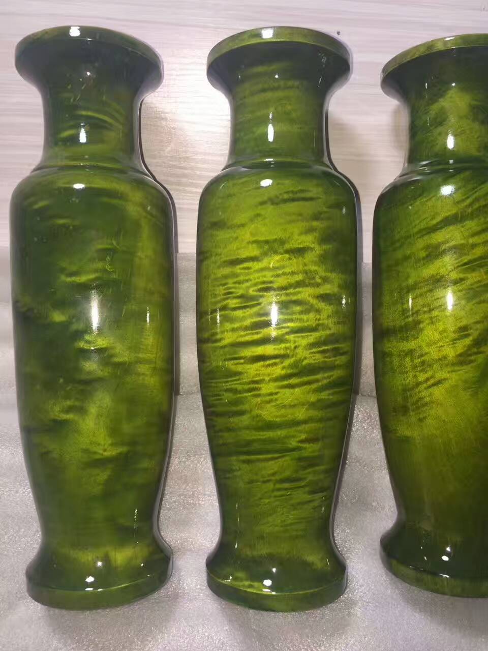 金丝楠阴沉花瓶 金丝满水波木料干净无任何缺陷-5