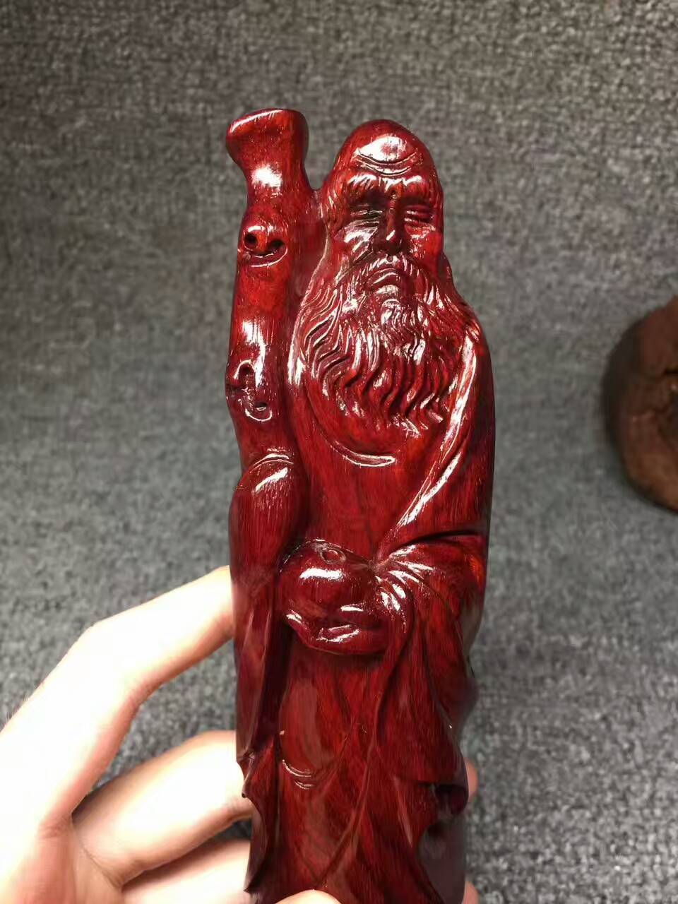 小叶紫檀精品摆件《达摩悟道》 印度小叶紫檀名师打造-1