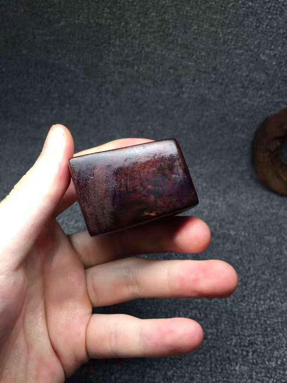 小叶紫檀精品摆件《达摩悟道》 印度小叶紫檀名师打造-5
