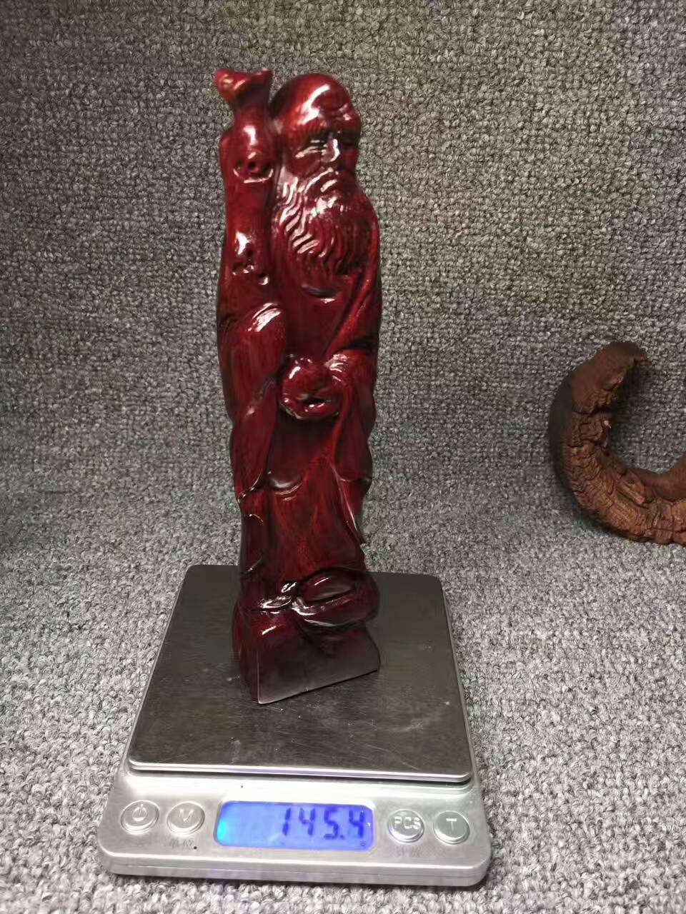 小叶紫檀精品摆件《达摩悟道》 印度小叶紫檀名师打造-4