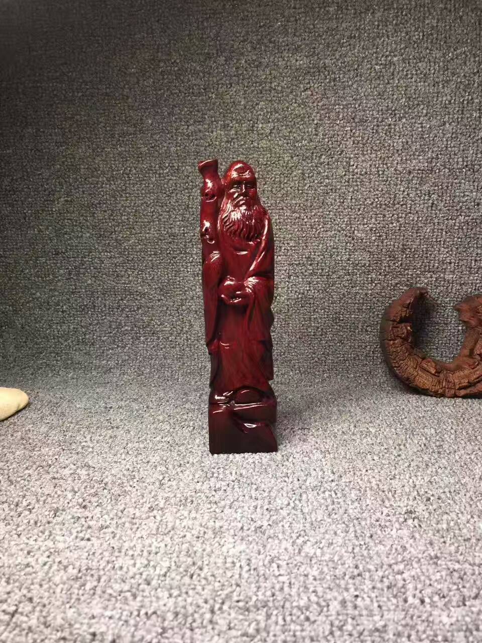 小叶紫檀精品摆件《达摩悟道》 印度小叶紫檀名师打造-6