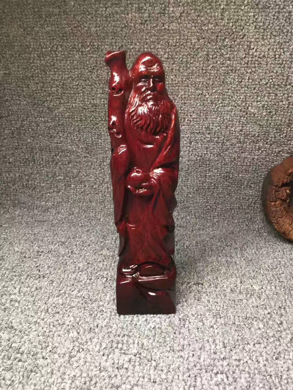 小叶紫檀精品摆件《达摩悟道》 印度小叶紫檀名师打造-7