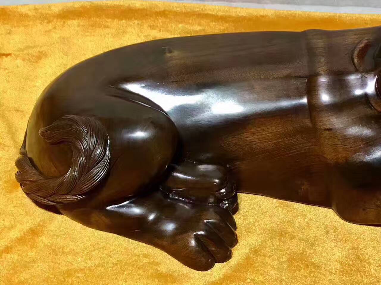 小摆件《二郎神守财之宝》小叶阴沉乌木做工精细独一无二-2