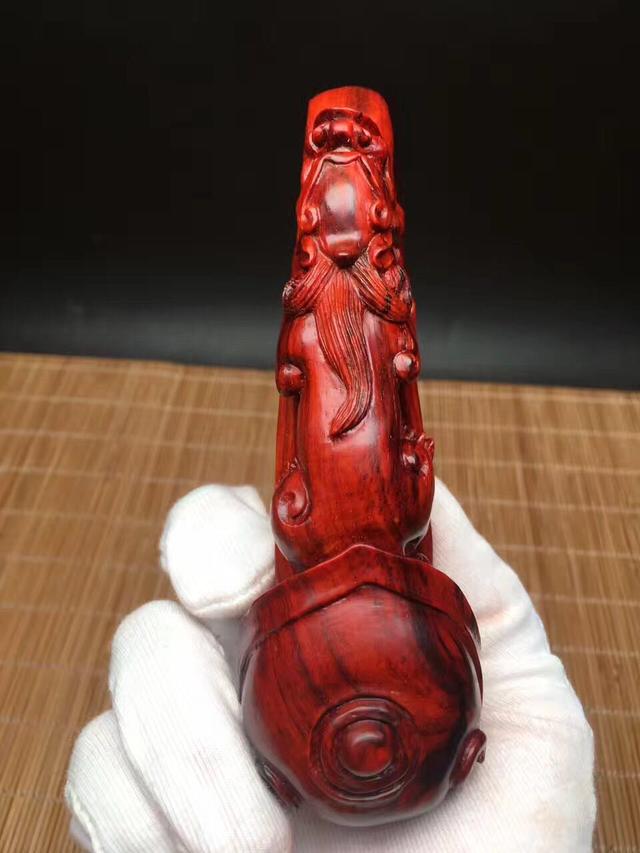 小叶紫檀纯手工把玩件 如意貔貅 形态优美-2