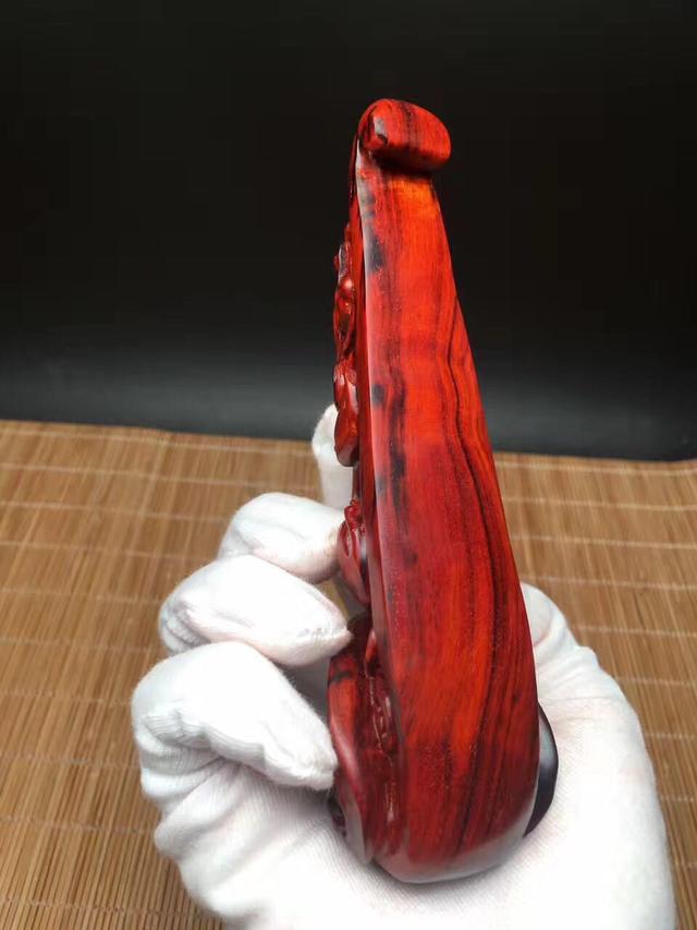 小叶紫檀纯手工把玩件 如意貔貅 形态优美-7