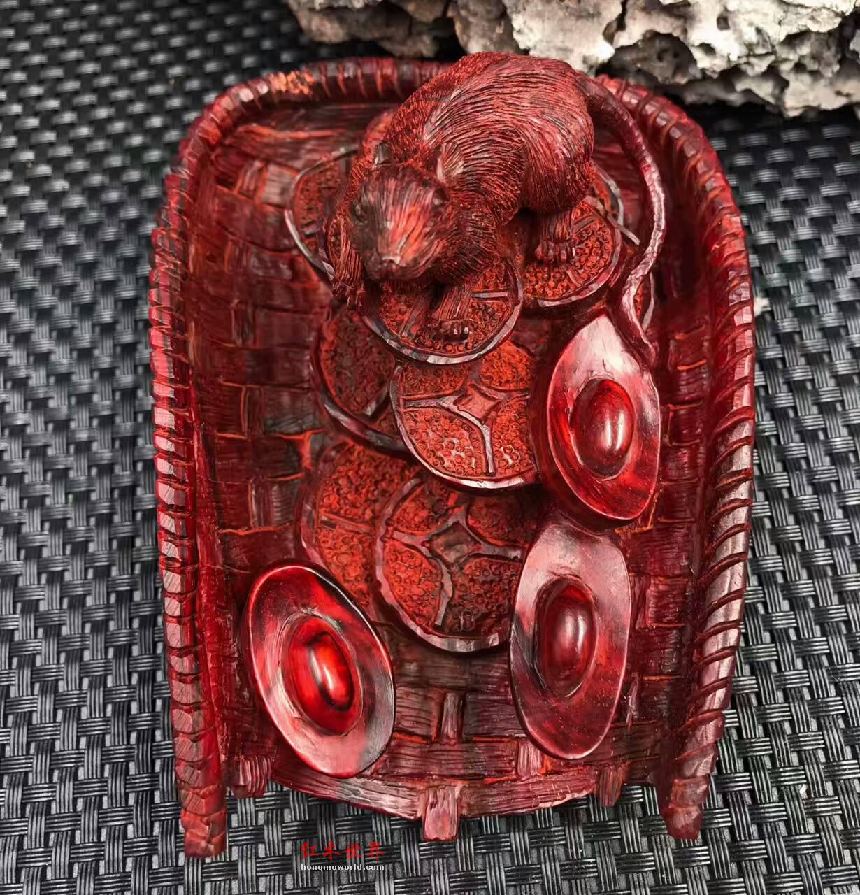 小紫叶檀《日进斗金》寓意腰缠万贯蒸蒸日上-6