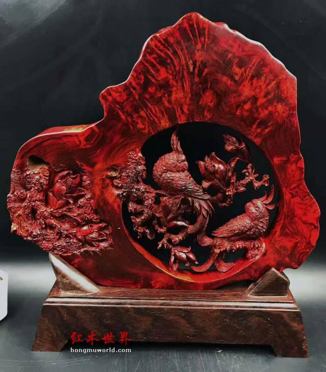 高密度留疤小叶紫檀，爆瘤！手工创意雕刻。-8