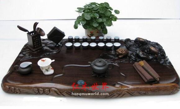老司机教你如何辨别黑檀茶盘的真假-3
