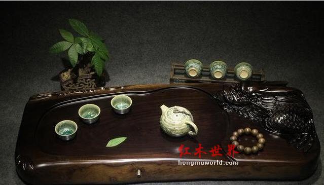 老司机教你如何辨别黑檀茶盘的真假-4
