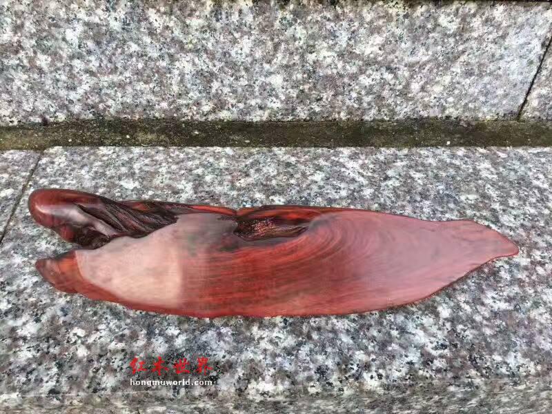 小叶紫檀把件《弥勒戏子》小巧精致-5