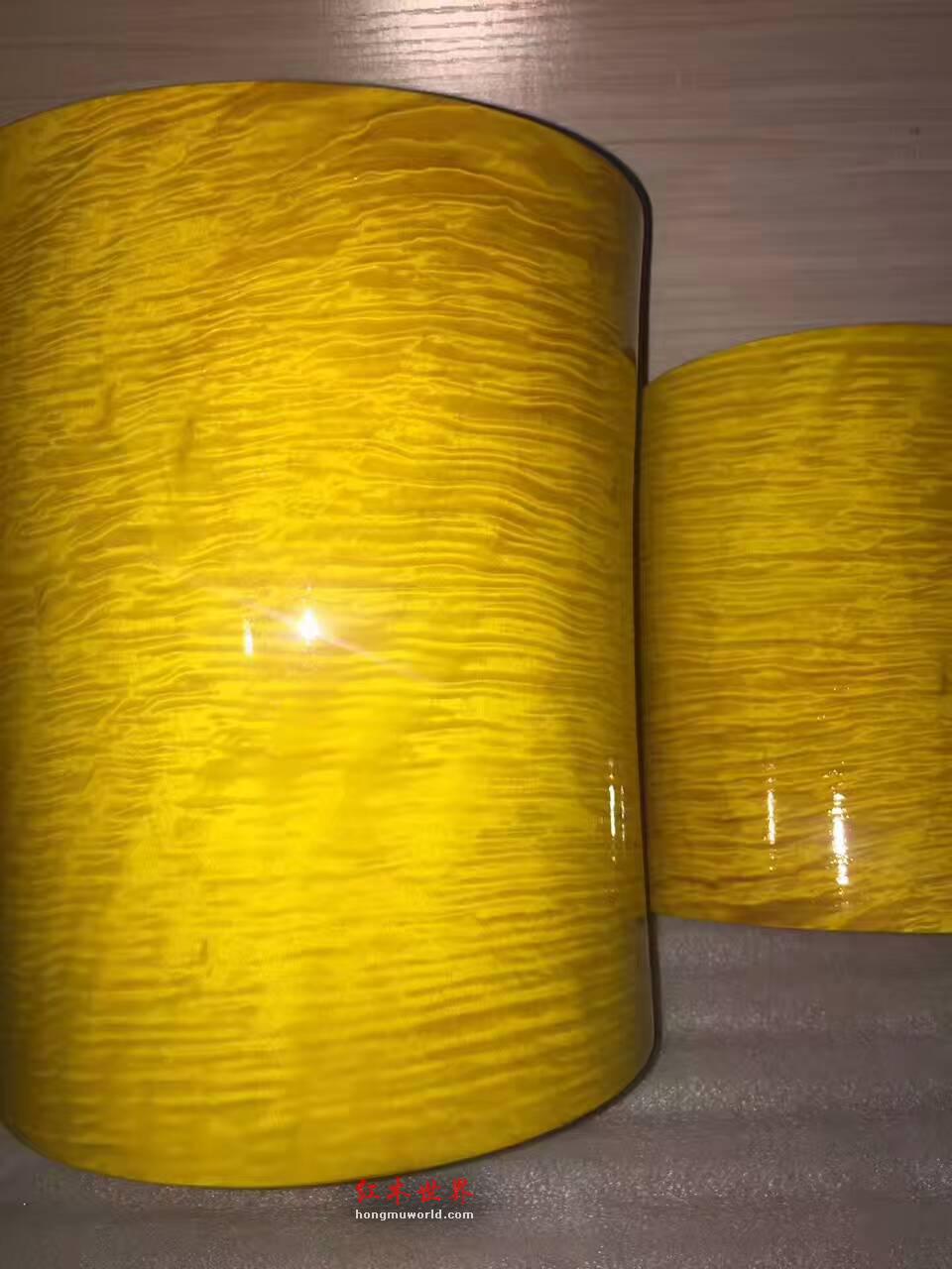 金丝楠3件套笔筒 颜色光泽靓丽纹理清晰-7