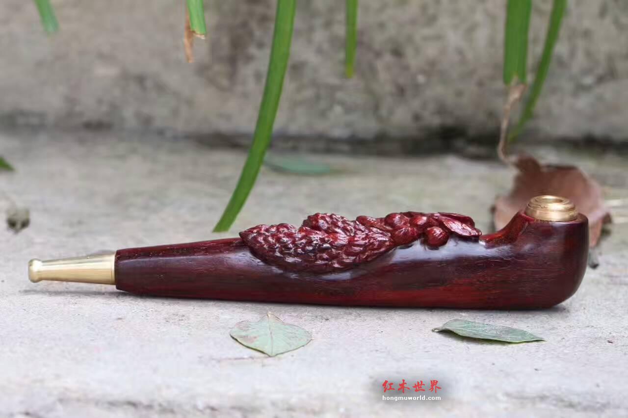 印度小叶紫檀烟斗《苦尽甘来》小巧精致适合把玩-3