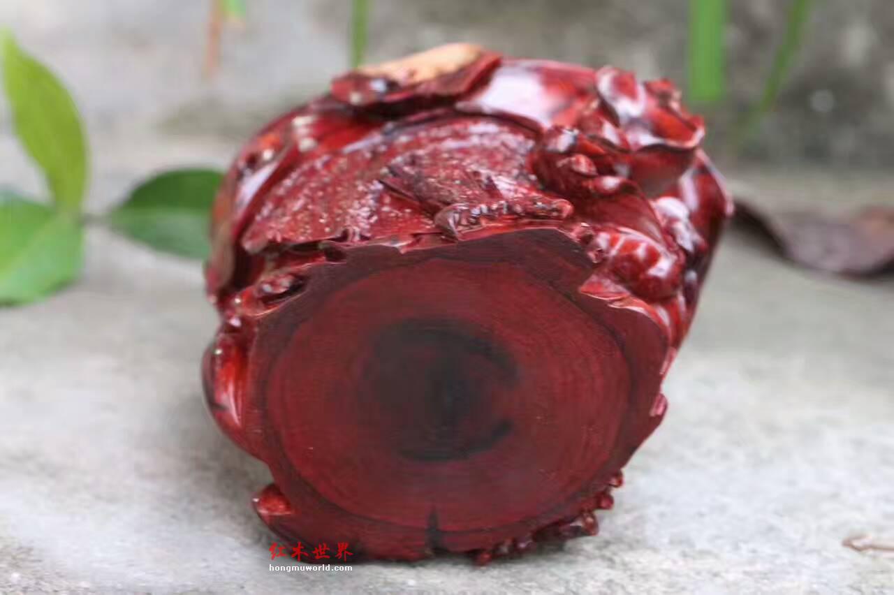 印度小叶紫檀貔貅杯 精选印度小叶紫檀野生老呢料-9