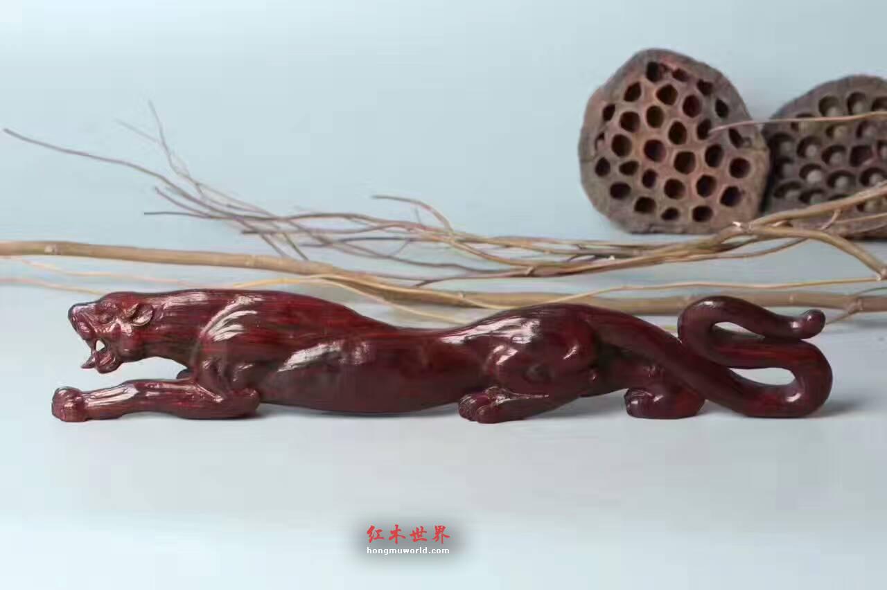 小叶紫檀把件《一路爆发》纯手工雕刻老料设计精美-2