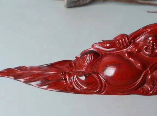 小叶紫檀《车摆佛》精工雕刻油性好背部纯天然