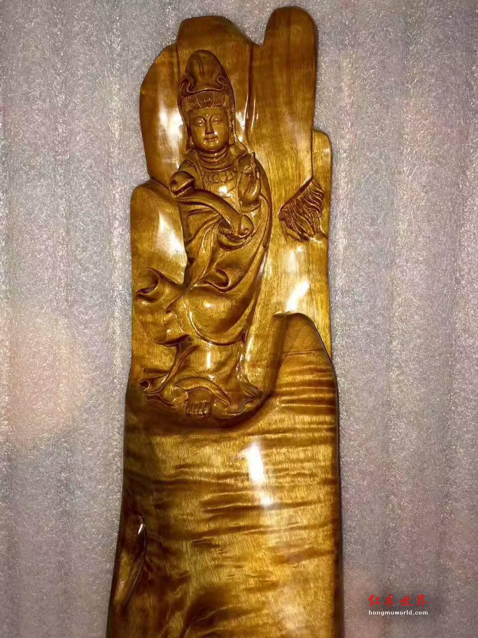小叶桢楠佛像《普度众生》 精致小巧可把玩-2