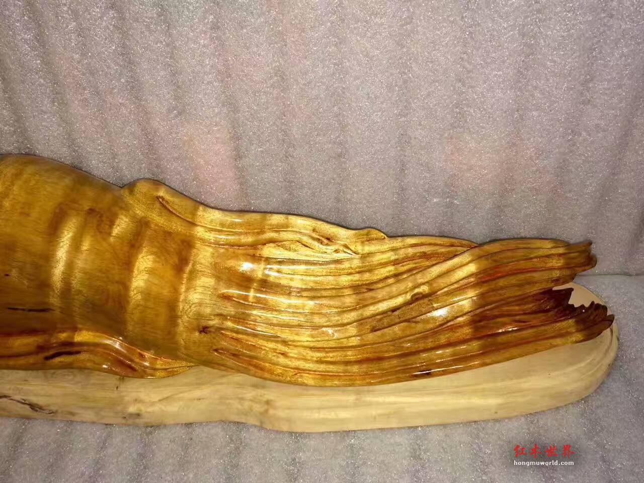 小叶桢楠《长寿人参》摆件 造型独特逼真-1