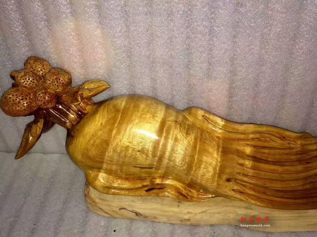 小叶桢楠《长寿人参》摆件 造型独特逼真-3