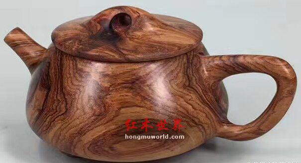 品鉴：海南黄花梨石瓢壶（老糠梨）-2