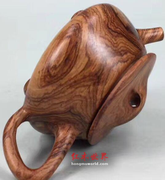 品鉴：海南黄花梨石瓢壶（老糠梨）-6