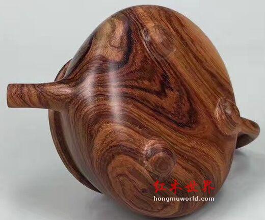 品鉴：海南黄花梨石瓢壶（老糠梨）-7