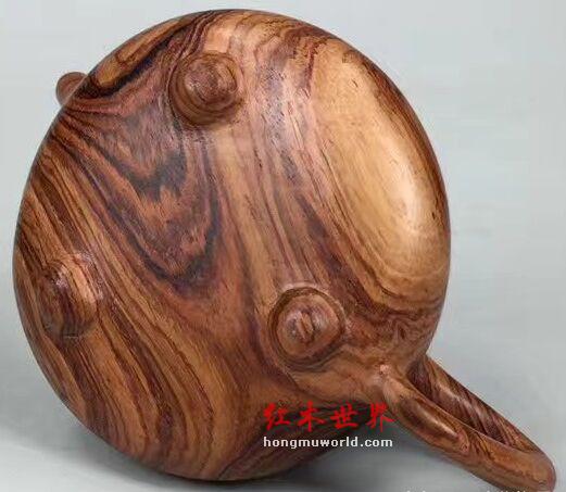 品鉴：海南黄花梨石瓢壶（老糠梨）-8