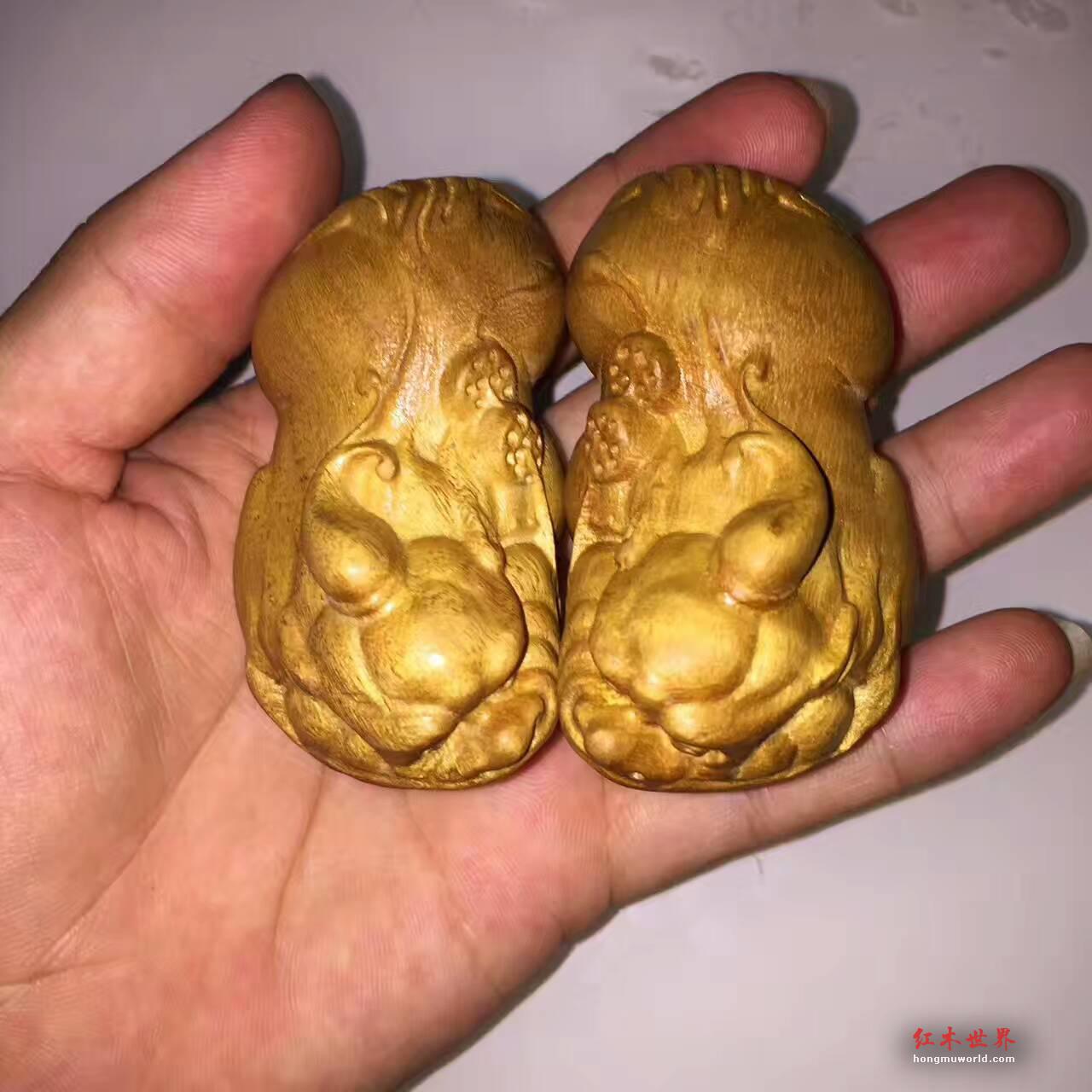 小叶桢楠精品工艺品貔貅 枯木老料无漆无蜡-3