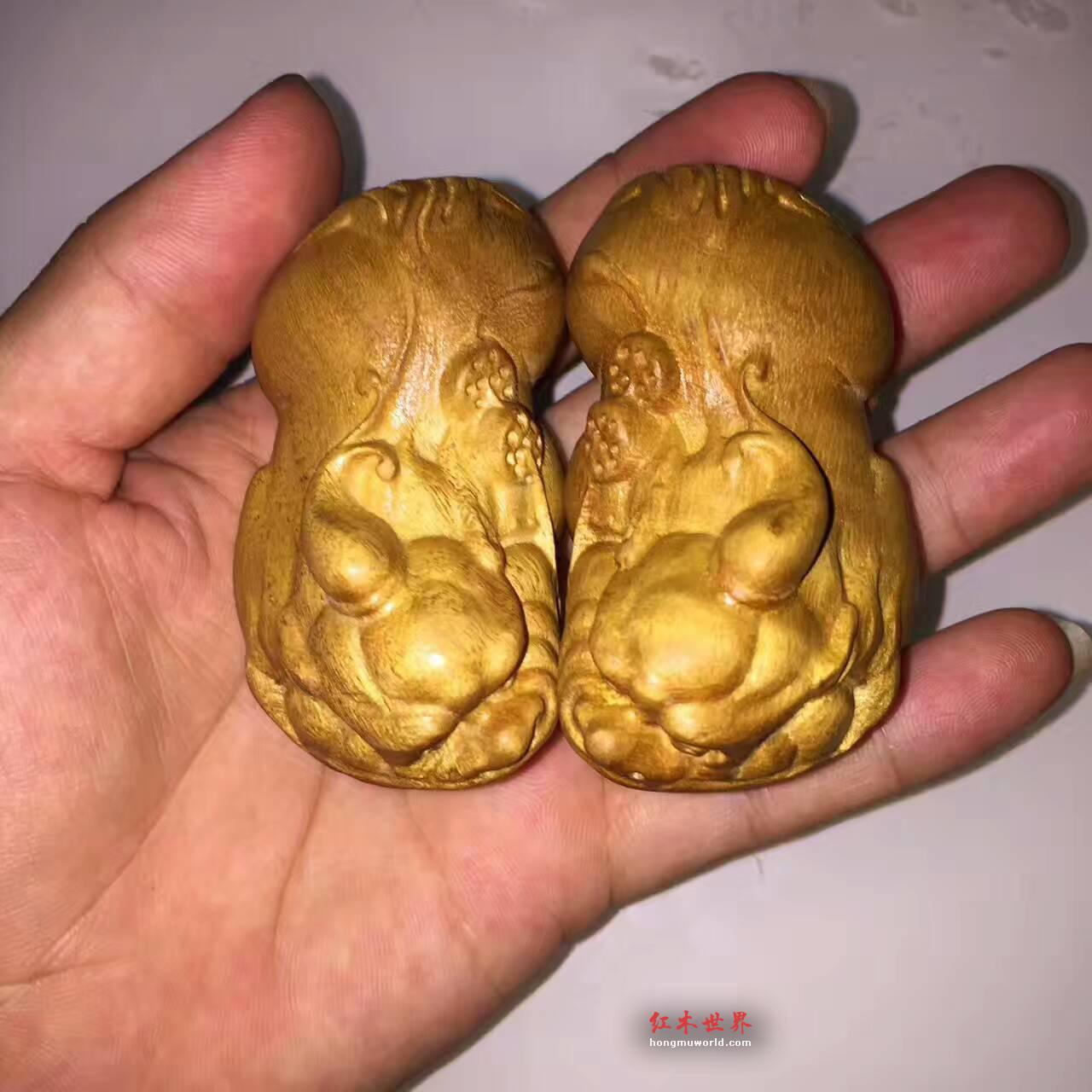 小叶桢楠精品工艺品貔貅 枯木老料无漆无蜡-6