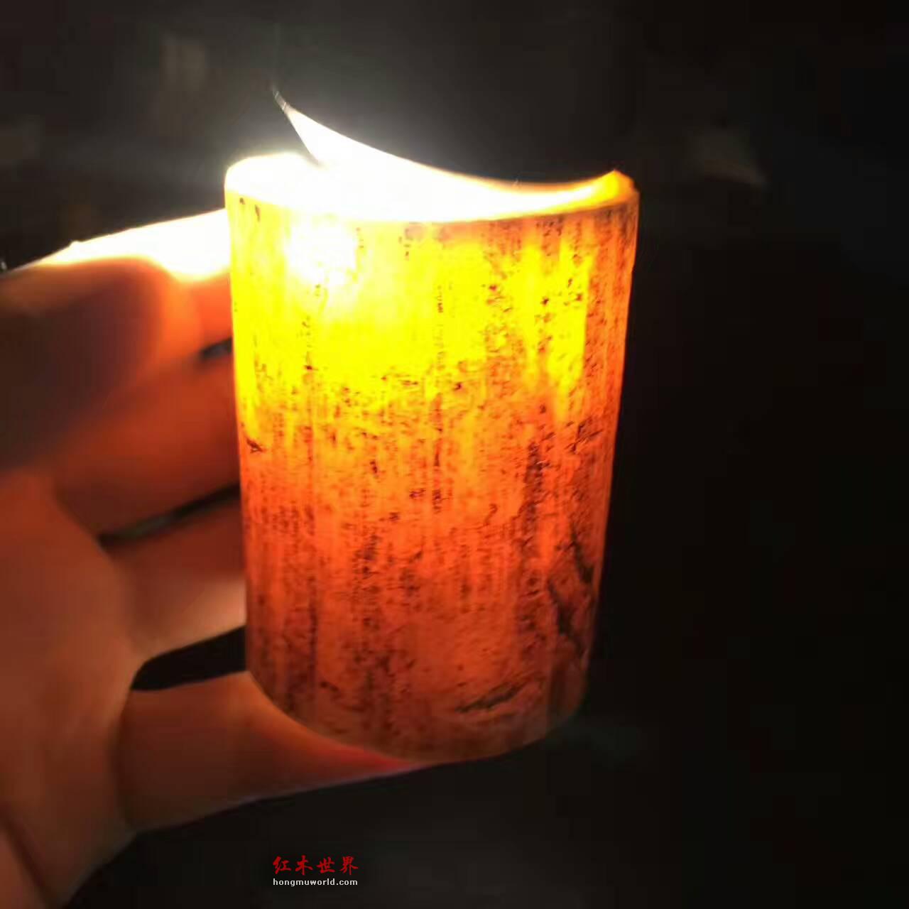 血料满纹小笔筒 古朴风雅-1
