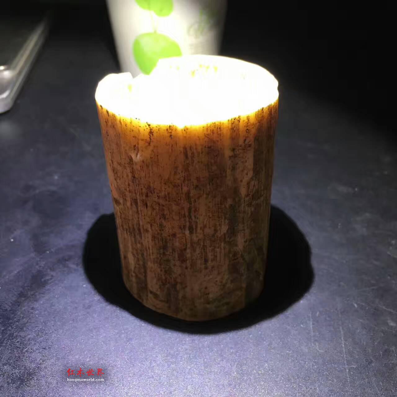 血料满纹小笔筒 古朴风雅-3