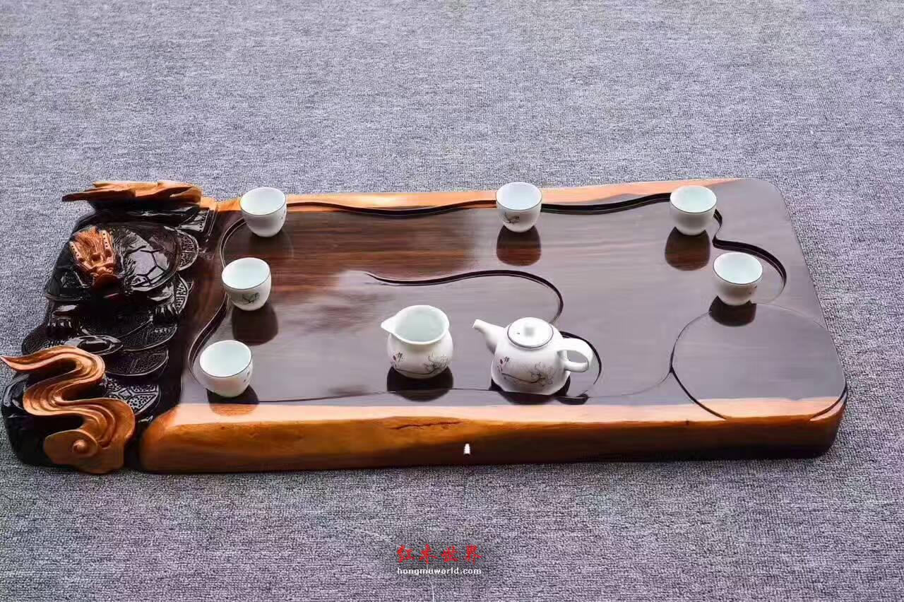 黑檀茶盘《万寿龙龟》低调淡雅适合商务送礼过家具自用-3