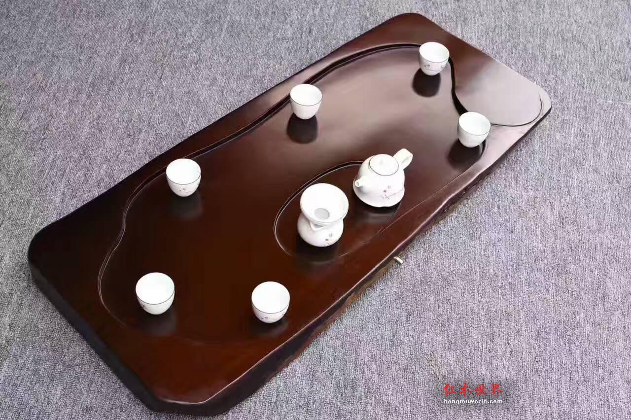 黑檀茶盘《平步青云》寓意好简约大气提升格调-1
