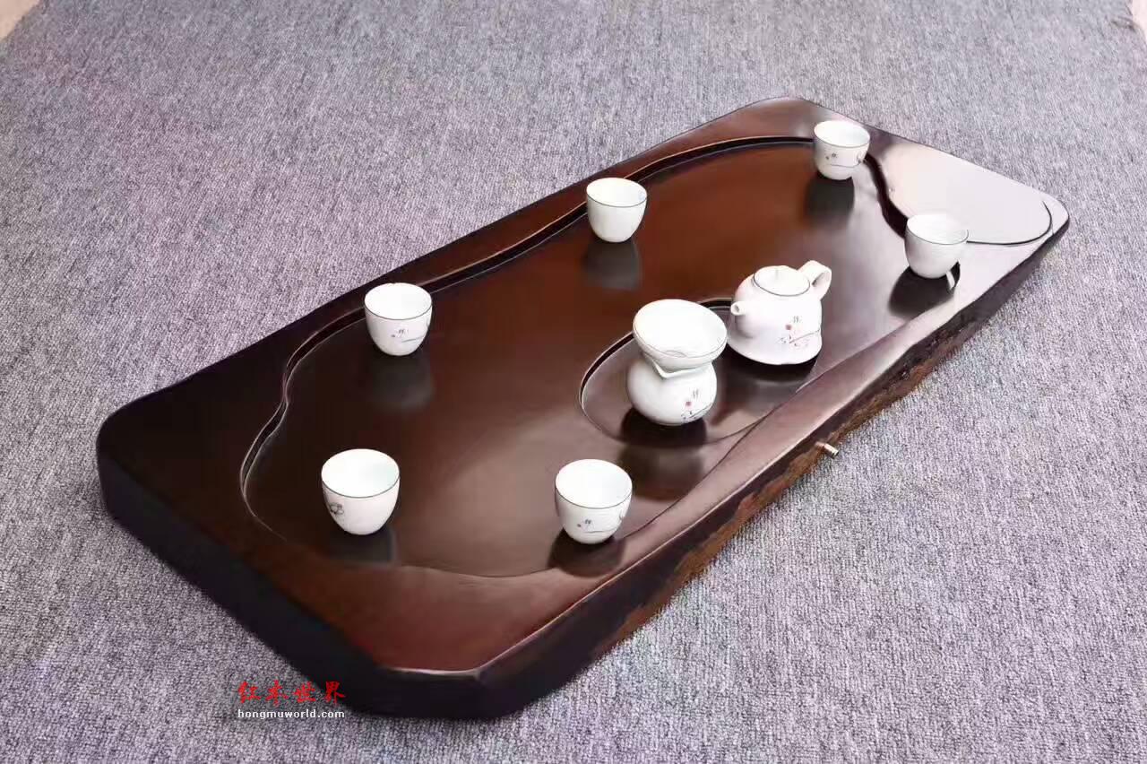 黑檀茶盘《平步青云》寓意好简约大气提升格调-2