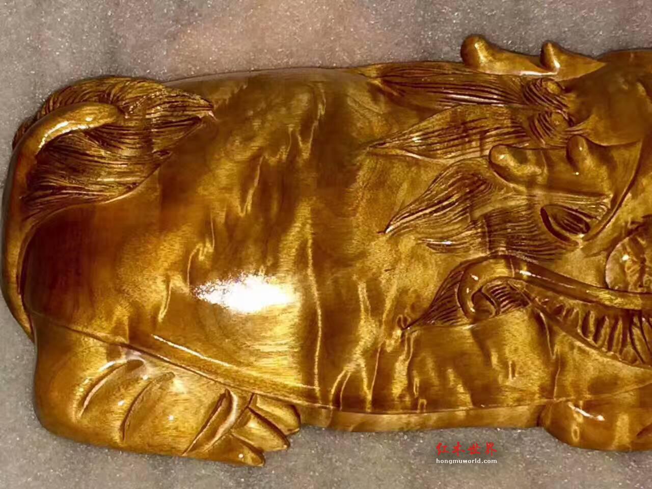 小叶桢楠工艺品《龙龟》雕工细致颜色漂亮可做镇宅摆件-5