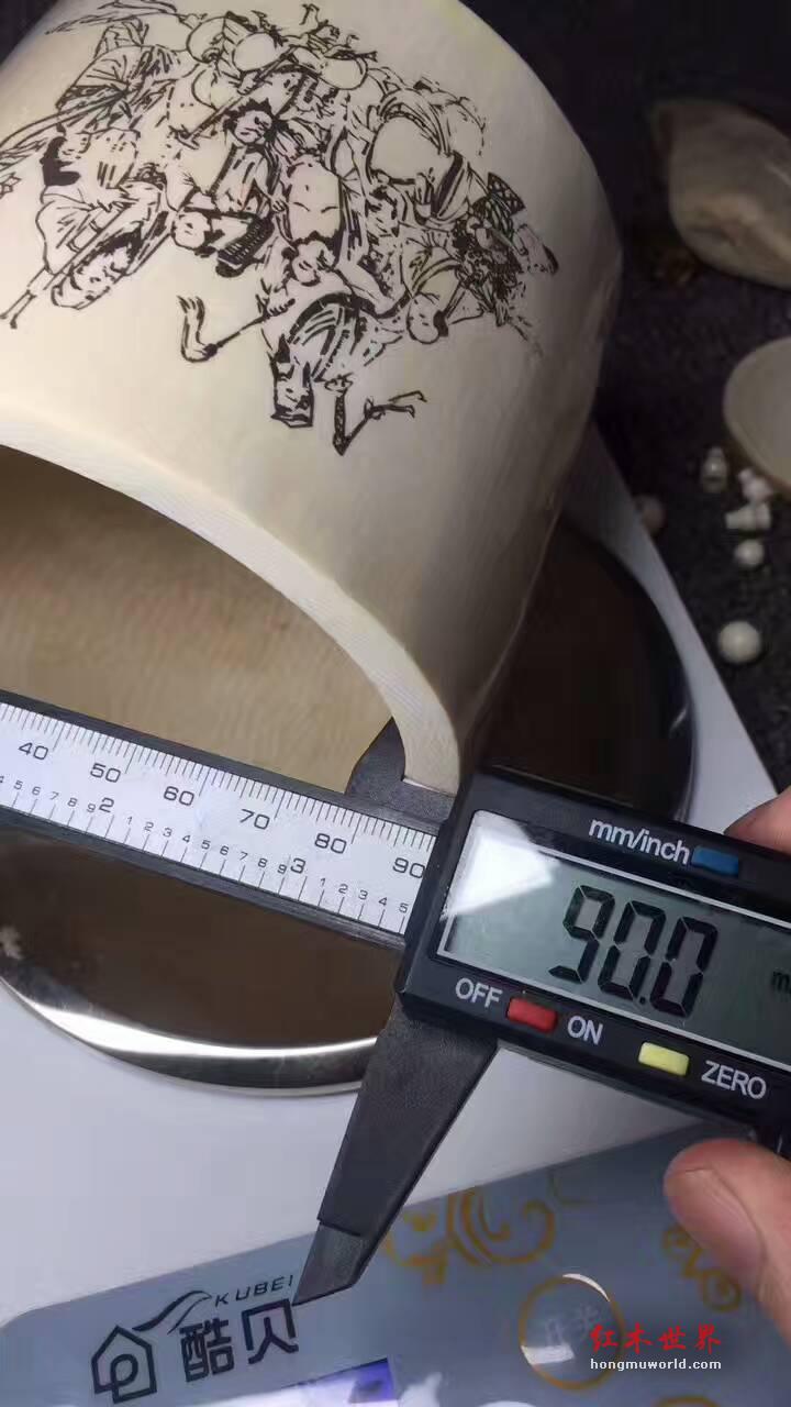 满纹笔筒 《八仙过海》 送礼佳品-9