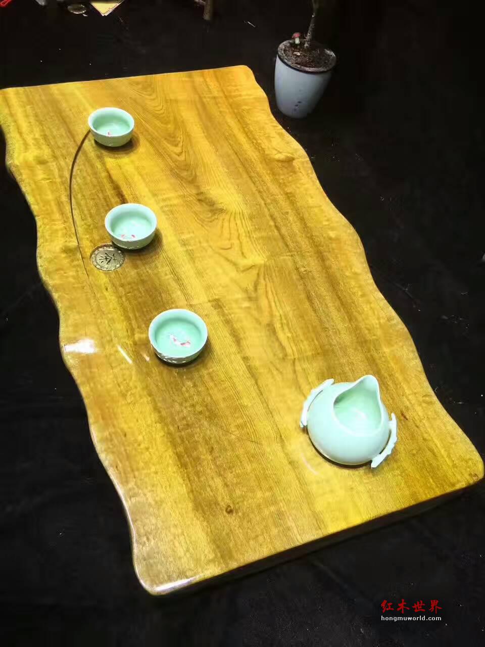 金丝楠根雕茶盘选用名贵金丝楠雕刻而成古朴大方-4