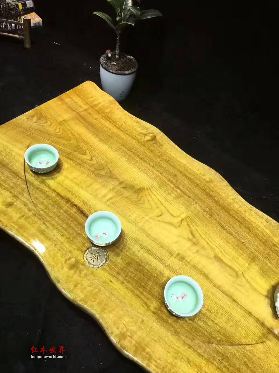金丝楠根雕茶盘选用名贵金丝楠雕刻而成古朴大方-9