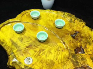 黄金樟茶盘自然随形 板面干净大小适中