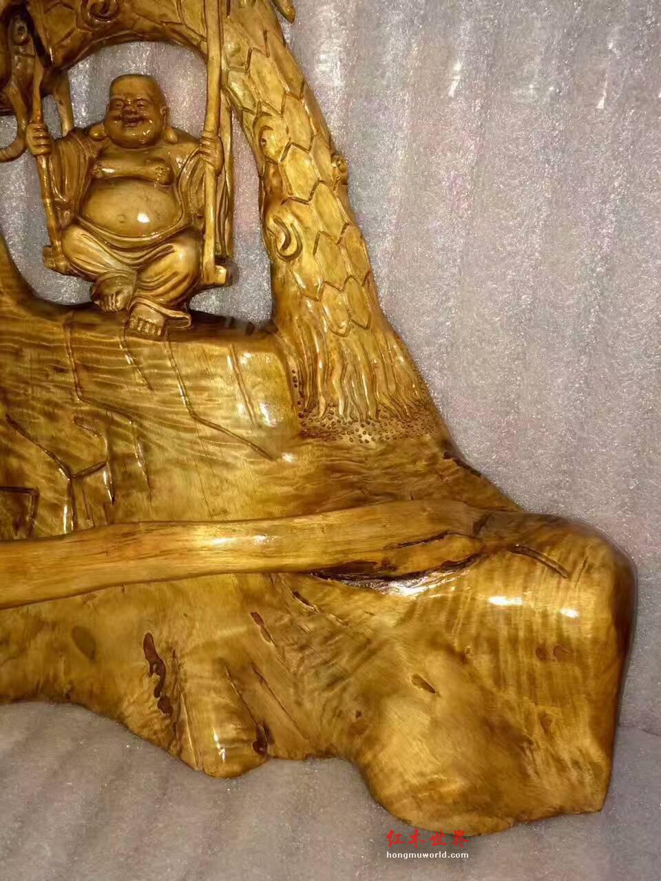 小叶桢楠《笑傲江湖弥勒佛》纯自然精心设计品质杠杠-1