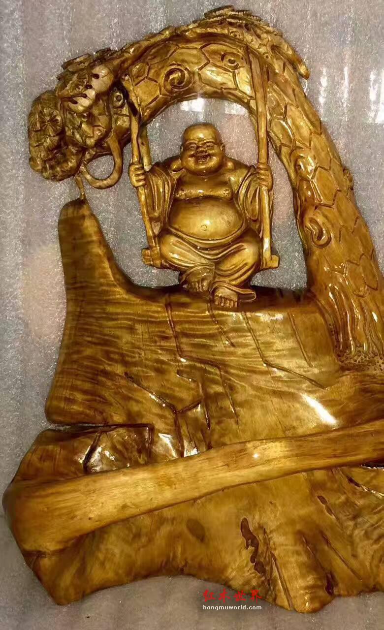 小叶桢楠《笑傲江湖弥勒佛》纯自然精心设计品质杠杠-4