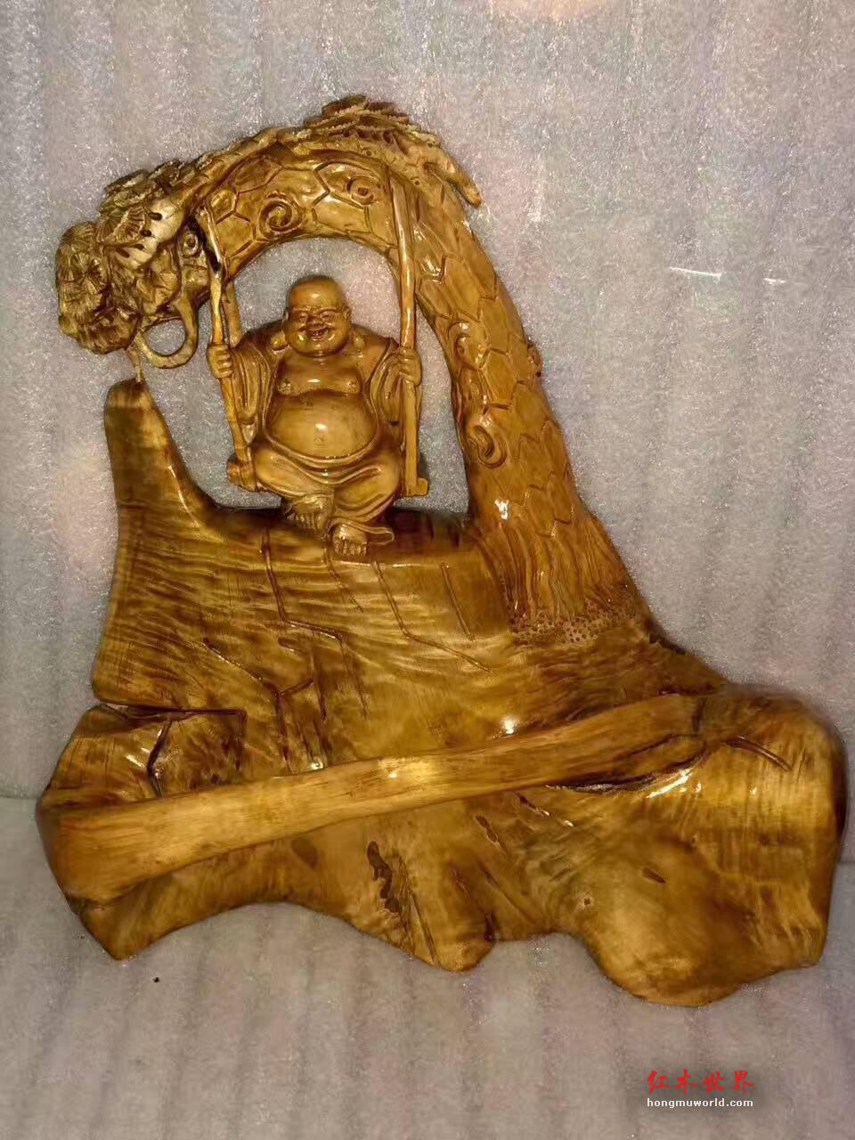 小叶桢楠《笑傲江湖弥勒佛》纯自然精心设计品质杠杠-7