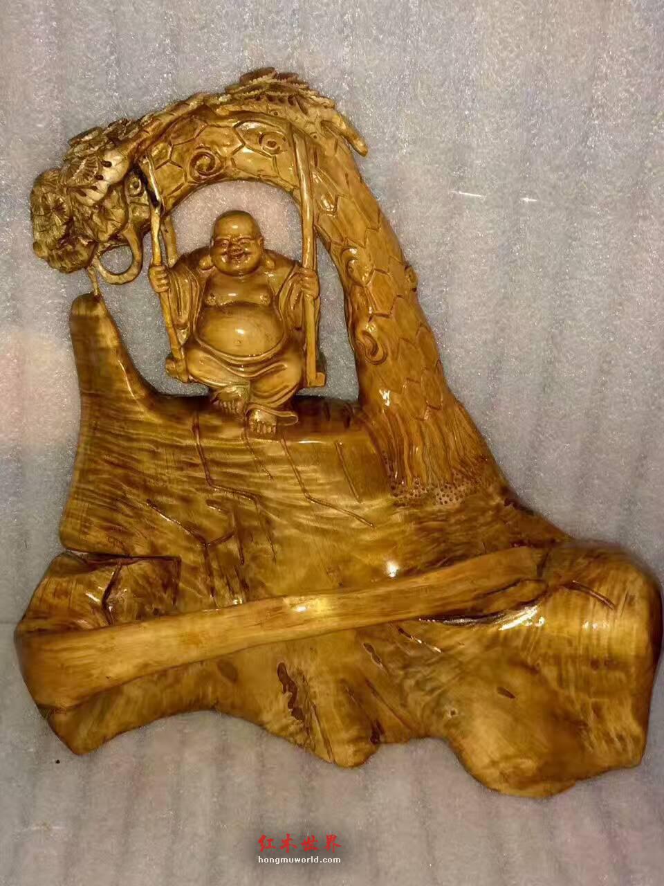 小叶桢楠《笑傲江湖弥勒佛》纯自然精心设计品质杠杠-6