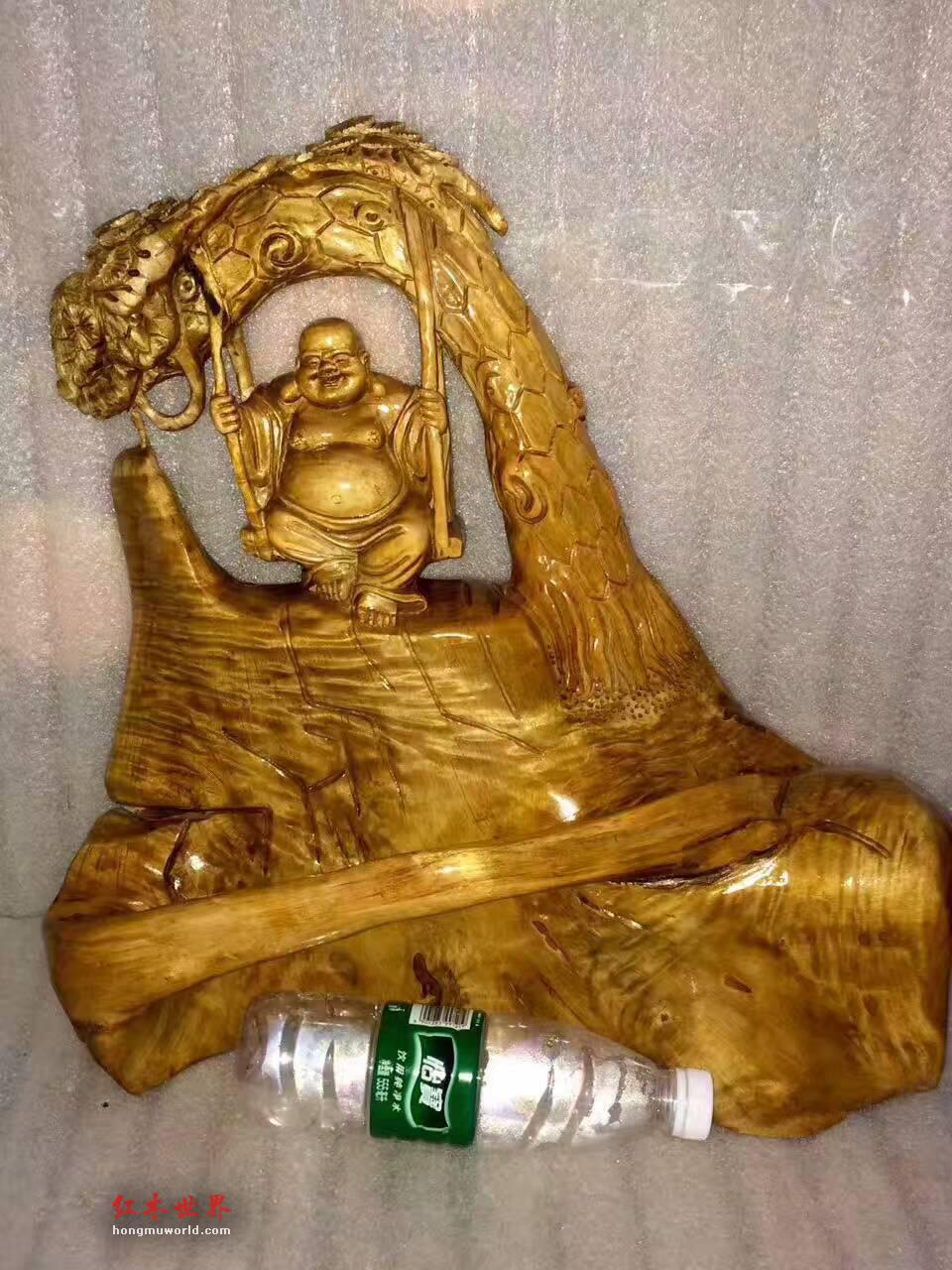 小叶桢楠《笑傲江湖弥勒佛》纯自然精心设计品质杠杠-9