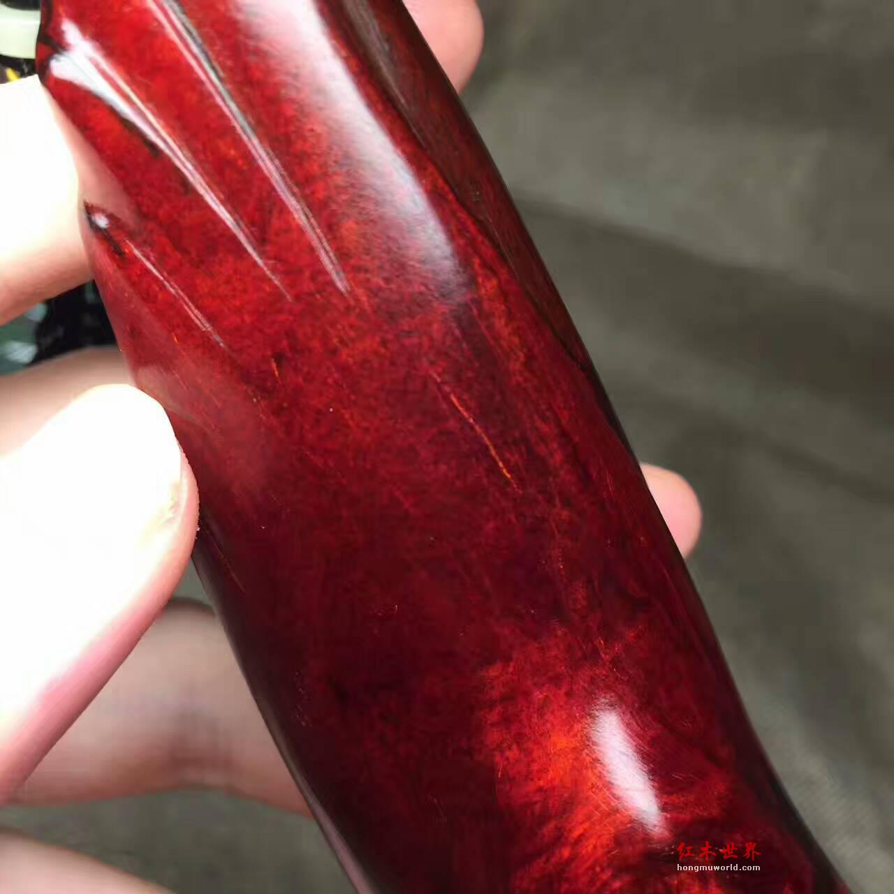 小叶紫檀手把件 材质完美鱼鳞底密度高-2