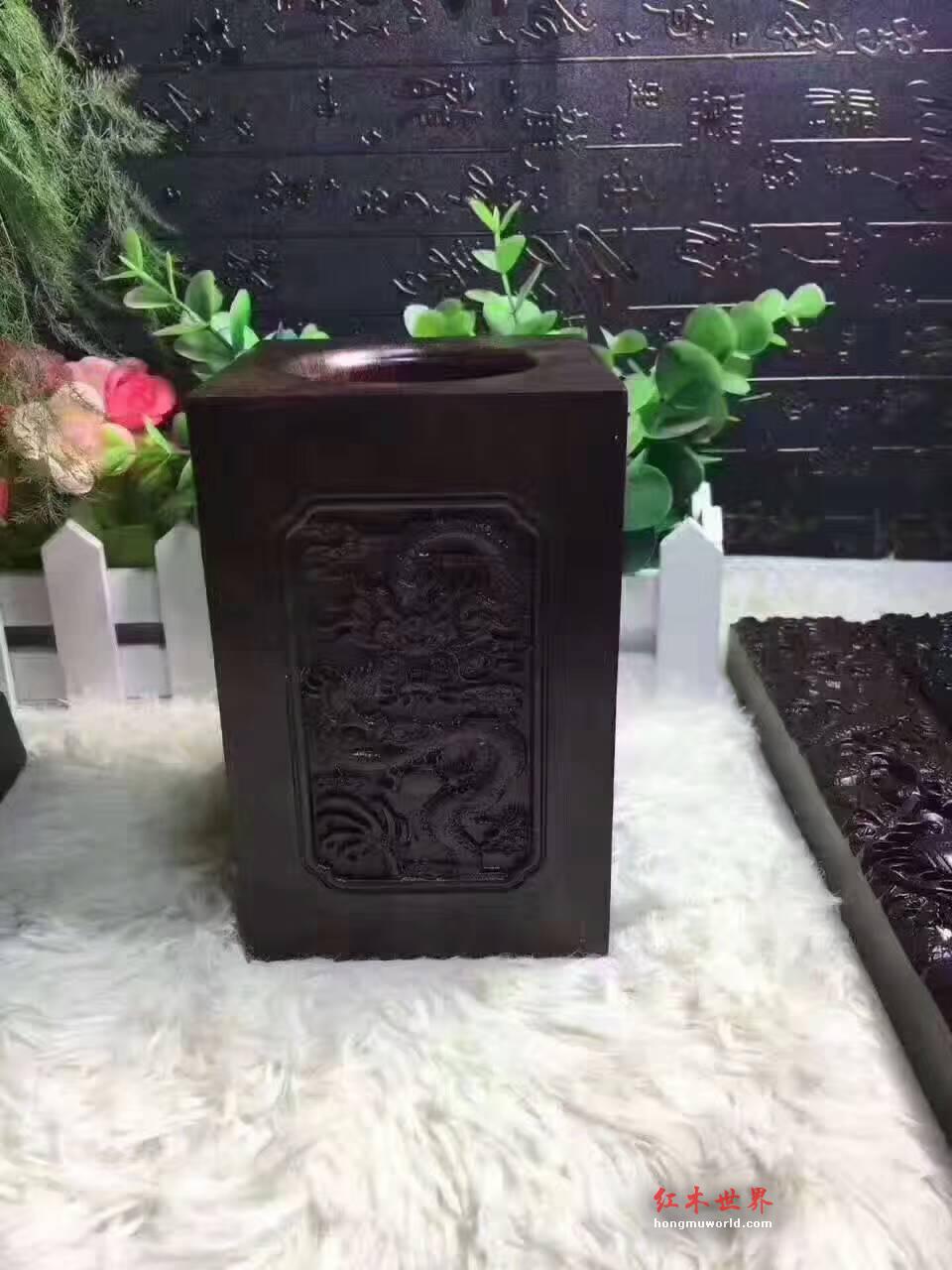 黑檀雕龙文房四宝 送礼又档次又有面子-1