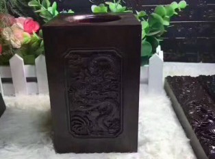 黑檀雕龙文房四宝 送礼又档次又有面子
